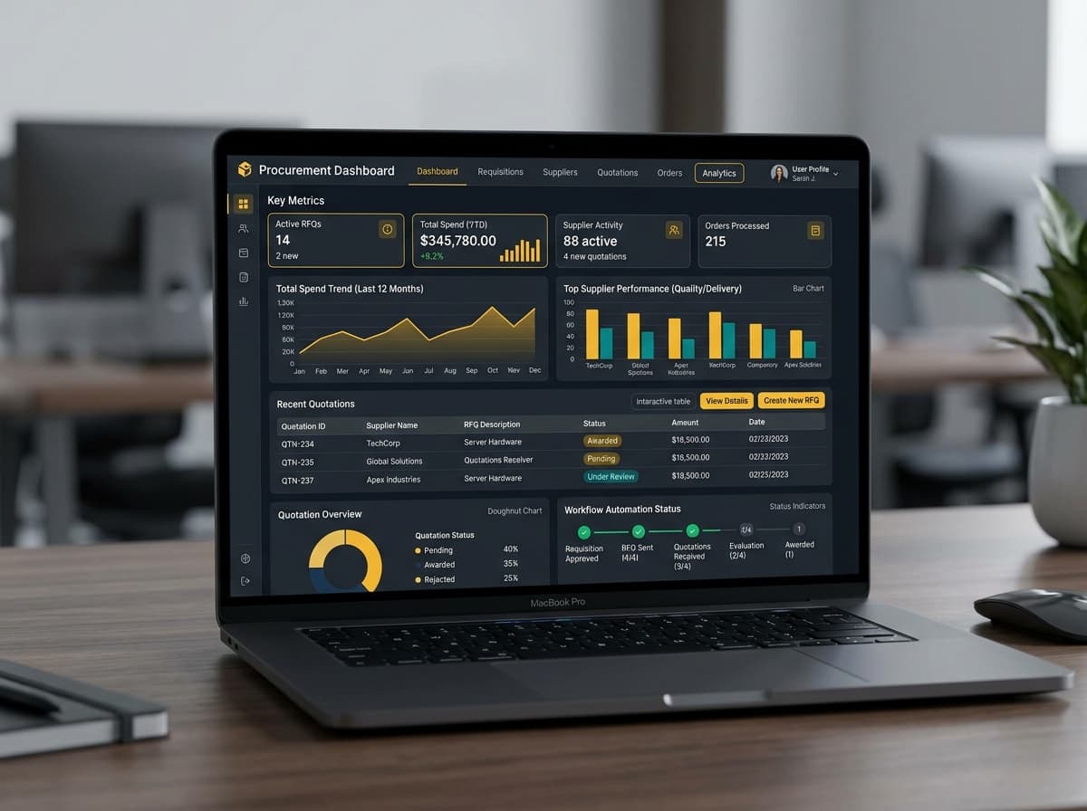 Automated Procurement & Quotation Dashboard